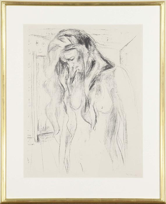 Edvard Munch - Weinende junge Frau (Gråtende ung kvinne) - Image du cadre
