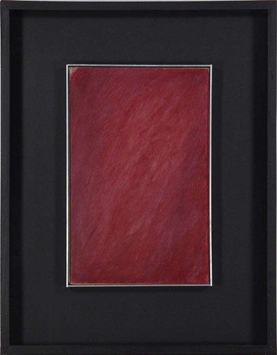 Arnulf Rainer - Rote Zudeckung - Image du cadre