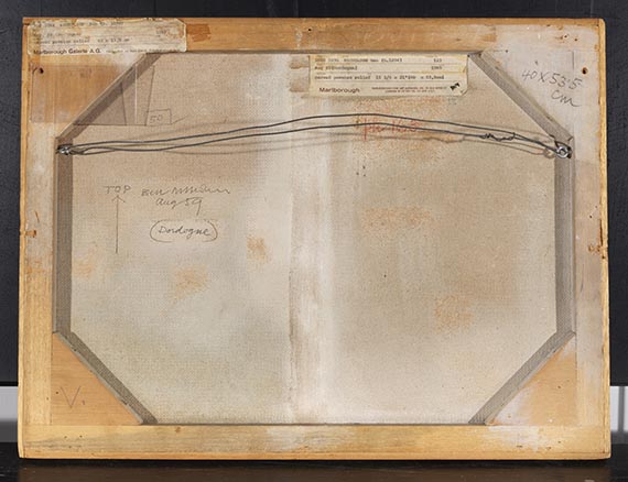 Ben Nicholson - Aug. 59 (Dordogne) - Verso