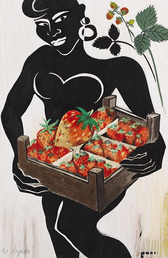 Elvira Bach - Im schwarzen Erdbeerkraut