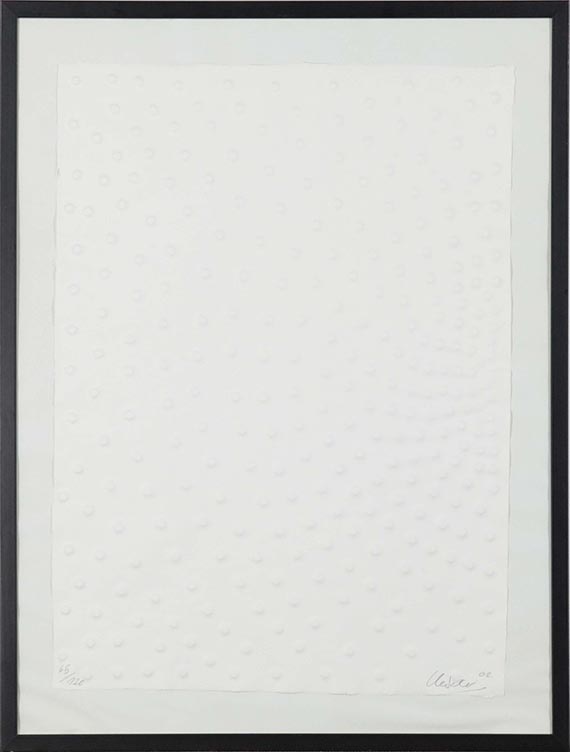 Günther Uecker - Ohne Titel - Image du cadre