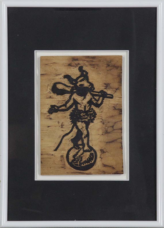 Hermann Max Pechstein - Exlibris Dr. August Ochsenbein - Image du cadre