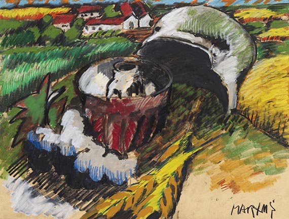 Markus Lüpertz - Ohne Titel (Deutsches Motiv)