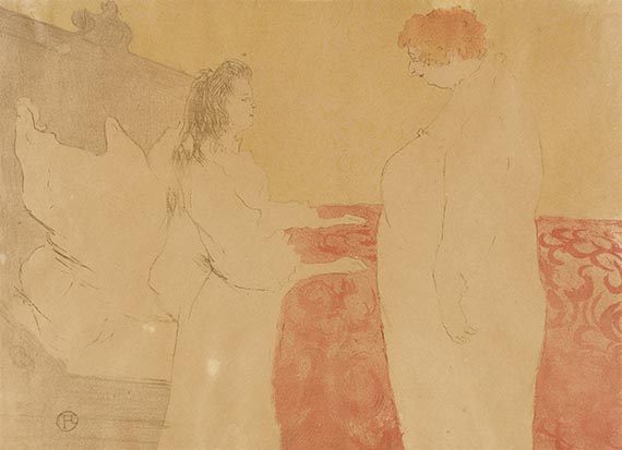 Henri de Toulouse-Lautrec - Femme au lit, profil - Au petit lever