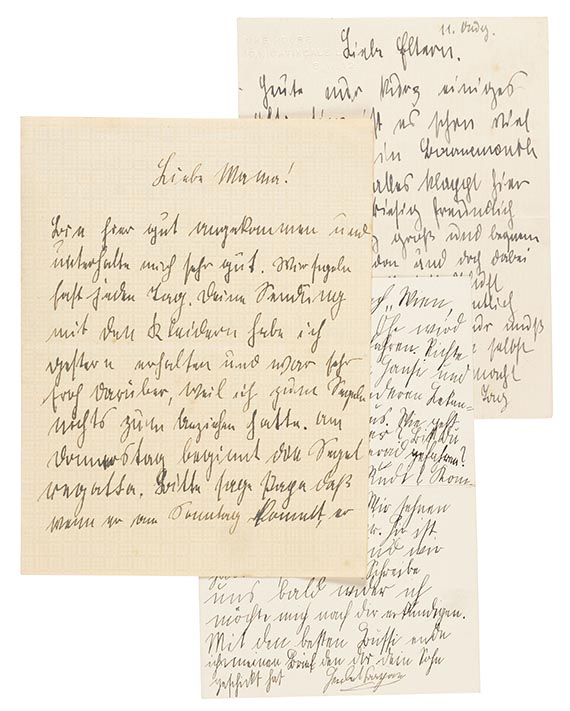 Herbert von Karajan - 3 eigh. Briefe