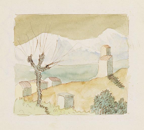 Hermann Hesse - 4 Orig.-Aquarelle - Autre image