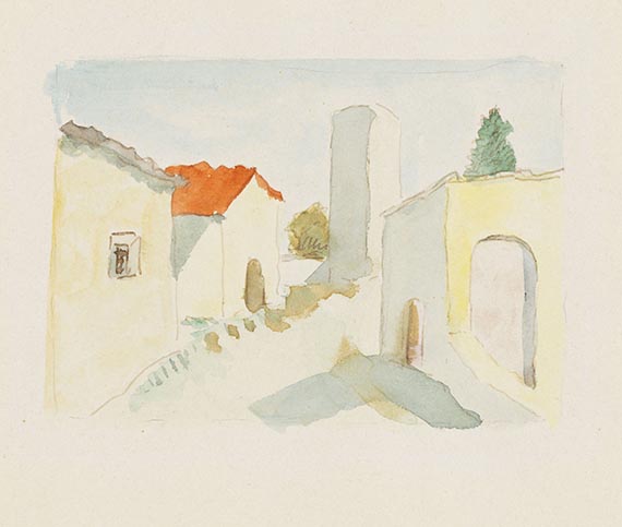 Hermann Hesse - 4 Orig.-Aquarelle - Autre image