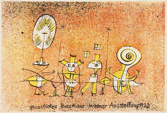 Paul Klee - Die heitere Seite. Postkarte zur Bauhaus-Ausstellung