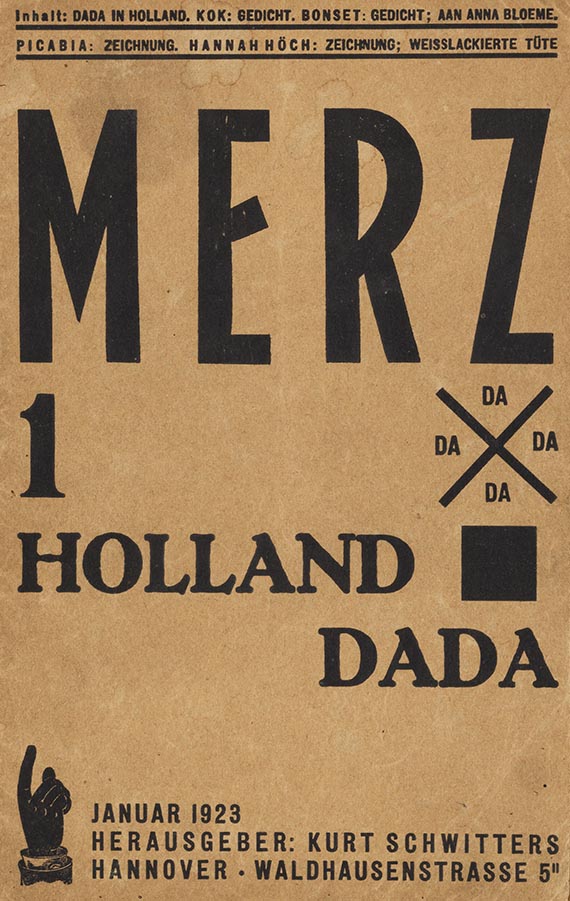 Kurt Schwitters - Merz 1. Holland Dada