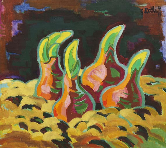 Karl Schmidt-Rottluff - Sprießende Zwiebeln