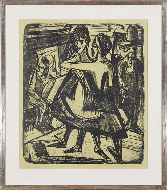 Ernst Ludwig Kirchner - Tanzende Mädchen - Image du cadre