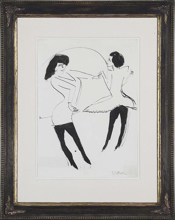 Ernst Ludwig Kirchner - Zwei Tänzerinnen - Image du cadre