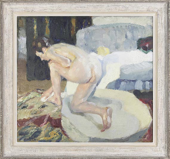 Leo Putz - In der Badewanne I - Image du cadre
