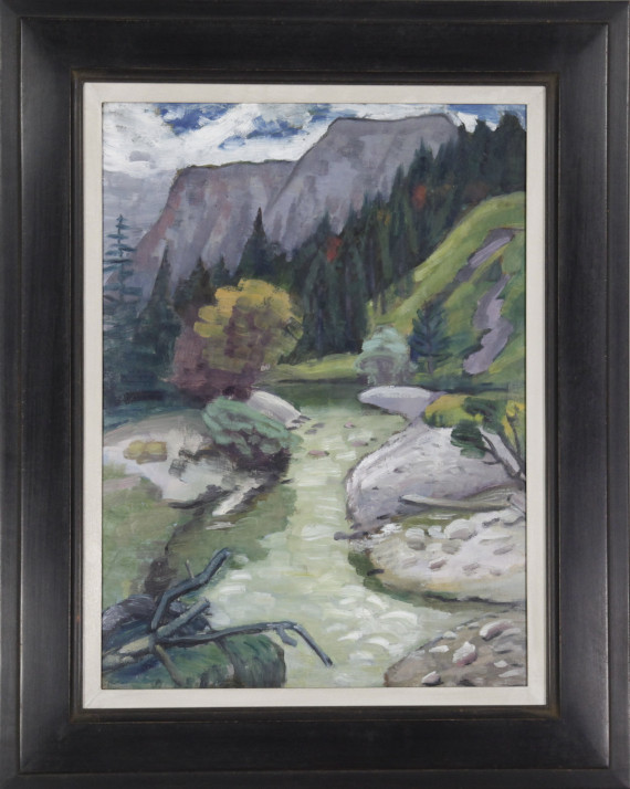 Gabriele Münter - Gebirgsbach - Image du cadre