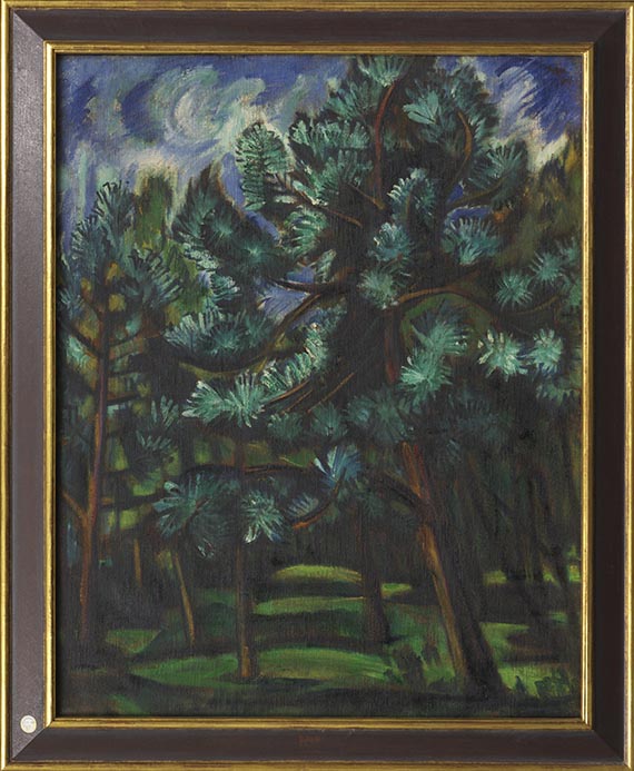 Hermann Max Pechstein - Kiefernwald nach dem Regen - Image du cadre