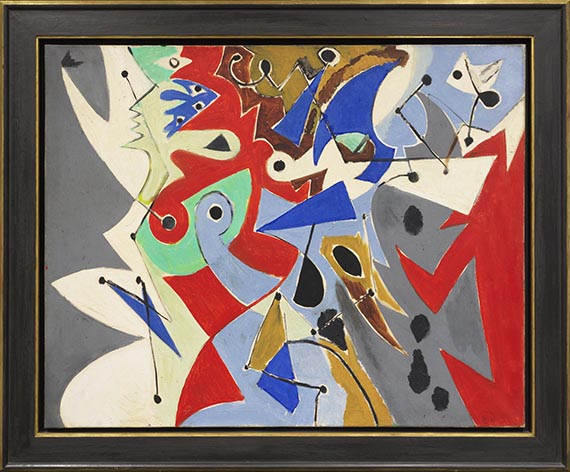 Ernst Wilhelm Nay - Spiele - Image du cadre