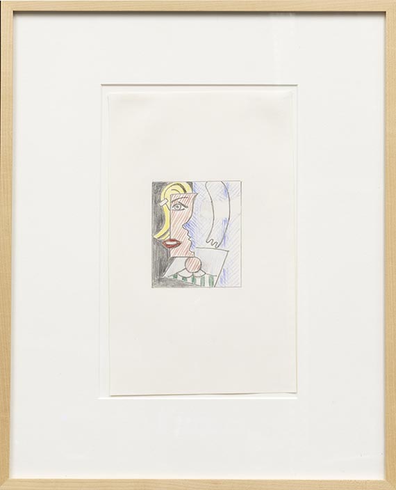 Roy Lichtenstein - Puzzle Portrait (Study) - Image du cadre