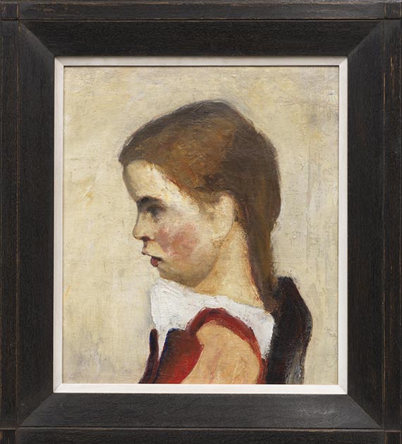 Paula Modersohn-Becker - Kopf eines sitzenden Mädchens, nach links - Image du cadre