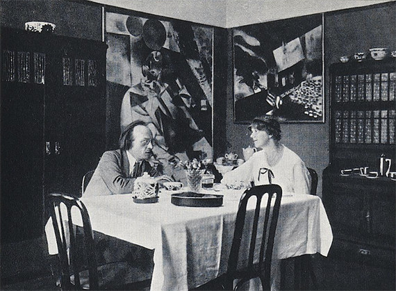 Illustration for: Herwarth and Nell Walden in their Berlin flat, 1916, photo: unknown.