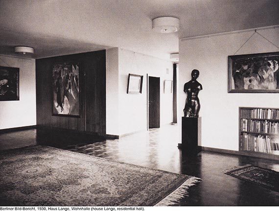 Illustration for: Berliner Bild-Bericht, 1930, House Lange, residential hall, photo: unknown.