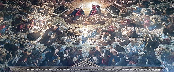 Illustration  for: Jacopo Tintoretto, Il Paradiso (The Paradise), 1588/92, oil on canvas, Doge's Palace, Venice.