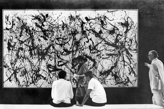 Illustration for: Exhibition view: Documenta II, 1959, Jackson Pollock, Number 32 (1950). © Pollock-Krasner Foundation, New York / VG Bild-Kunst, Bonn 2026