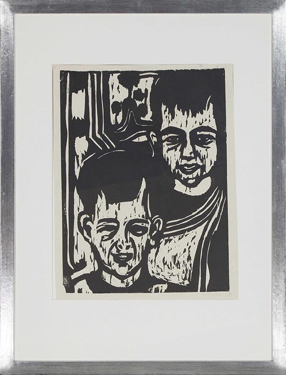 Ernst Ludwig Kirchner - Kinderportrait K-H. - Zwei Knaben (Köhler-Haußen) - Image du cadre