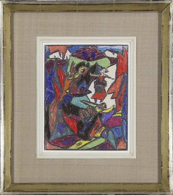 Adolf Hölzel - Ohne Titel - Image du cadre