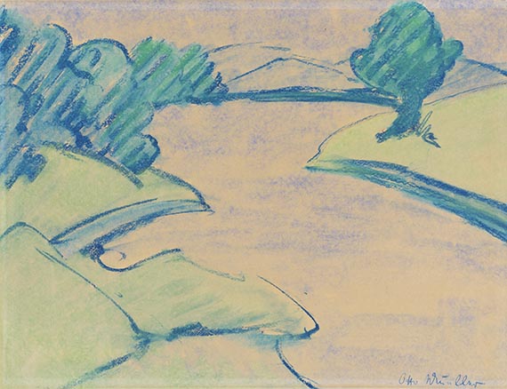 Otto Mueller - Ohne Titel (Landschaft)