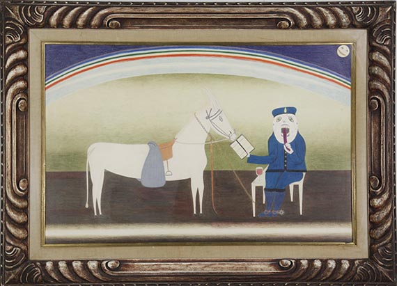 Friedrich Schröder-Sonnenstern - Mondmoralische Ruhepause - Image du cadre