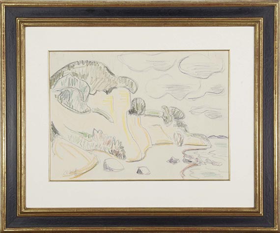 Karl Schmidt-Rottluff - Steilküste - Image du cadre