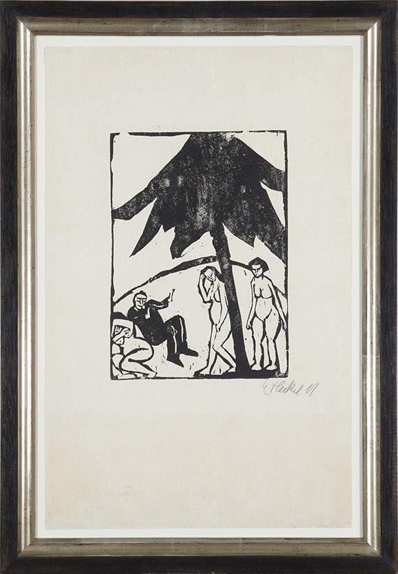 Erich Heckel - Vier Figuren - Image du cadre