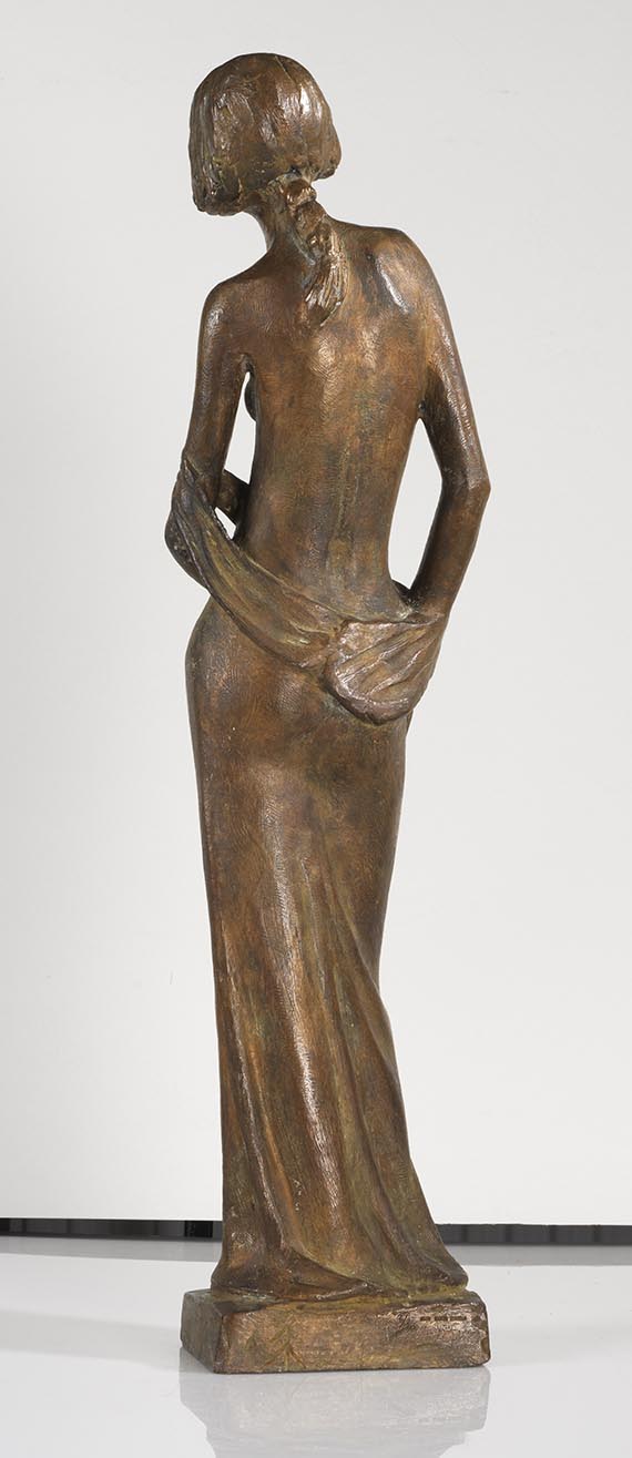 Gerhard Marcks - Mädchen, das Gewand abstreifend - Verso