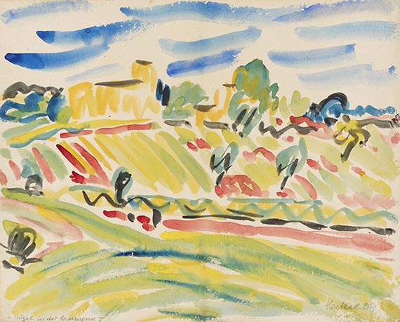 Erich Heckel - Hügel in der Campagna