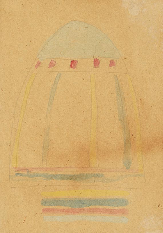Kasimir Malewitsch - Entwürfe für die Ausgestaltung des Roten Theaters (9 Blatt) - Autre image