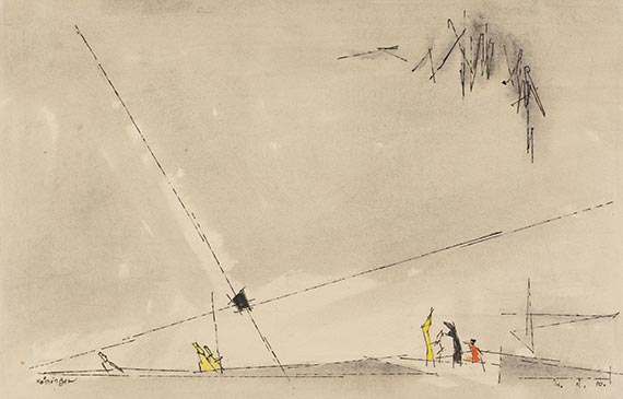 Lyonel Feininger - Descent of the X-Ray