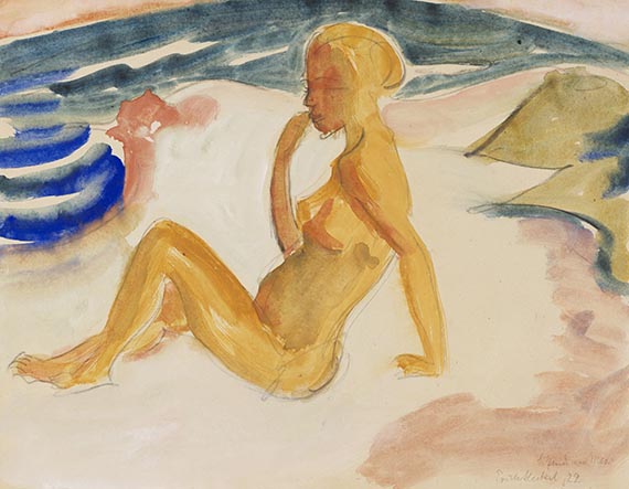 Heckel - Sitzende am Meer