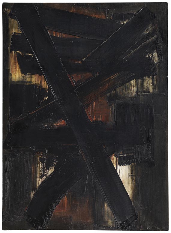 Pierre Soulages - Peinture 81 x 60 cm, 2 mai 1957 - Autre image
