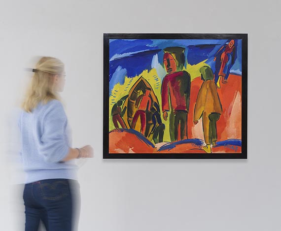 Karl Schmidt-Rottluff - Fischer auf der Düne - Autre image